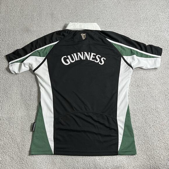 Guinness Polo Shirt Mens Medium Rugby Beer Ireland Short Sleeve Merchandise - Picture 4 of 14